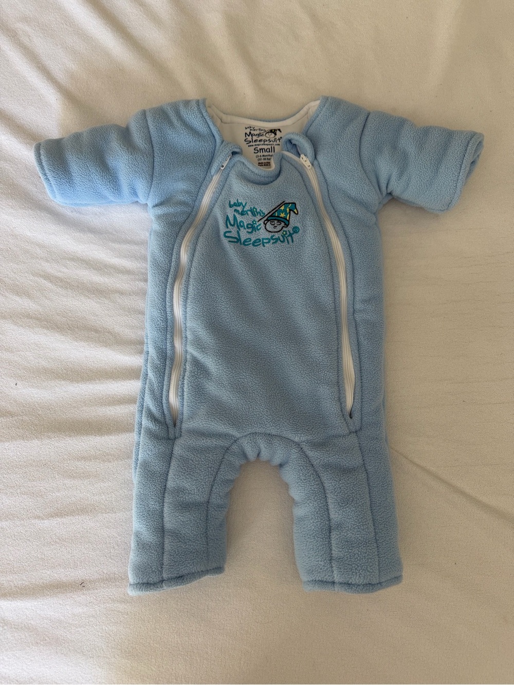Small Blue Magic Merlin Sleepsuit Fleece One-Piece Transitional Swaddle